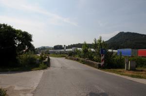 Obstoječi most in cesta
